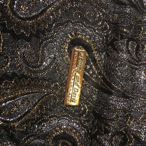 Black velvet pouch evening bag